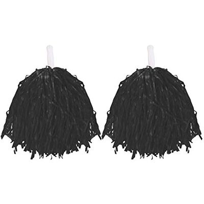 I Love Fancy Dress - Pom-poms Légers - Noir - Paire - Pom Poms - Publicité I Love Fancy Dress - Pom-poms Légers - Noir - Paire - Pom Poms - Publicité