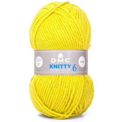 DMC Knitty 6 Pelote de 100 gr Très belle qualité, agréable à tricoter - Publicité DMC Knitty 6 Pelote de 100 gr Très belle qualité, agréable à tricoter - Publicité