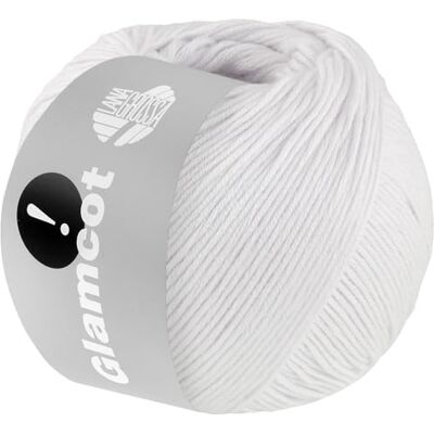 Lana Grossa Glamcot Mélange de coton et viscose doux et brillant Fil à tricoter 60% lyocell (Tencel TM) & 40% coton 50 g de laine pour tricot & crochet 155 m de fil Couleur 1 - Publicité Lana Grossa Glamcot Mélange de coton et viscose doux et brillant Fil à tricoter 60% lyocell (Tencel TM) & 40% coton 50 g de laine pour tricot & crochet 155 m de fil Couleur 1 - Publicité