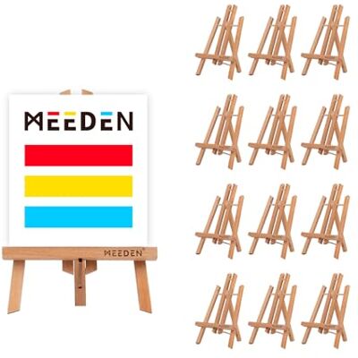 MEEDEN 30cm Chevalet de Table: 12 Mini Chevalets en Bois Pour Peinture, Toile, Photo Portable Pour Adulte, Artiste, Débutant - Publicité MEEDEN 30cm Chevalet de Table: 12 Mini Chevalets en Bois Pour Peinture, Toile, Photo Portable Pour Adulte, Artiste, Débutant - Publicité