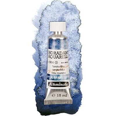 Schmincke Horadam Artists Supergranulating Watercolours Tundra Blue 15ml Tube (984) - Publicité Schmincke Horadam Artists Supergranulating Watercolours Tundra Blue 15ml Tube (984) - Publicité