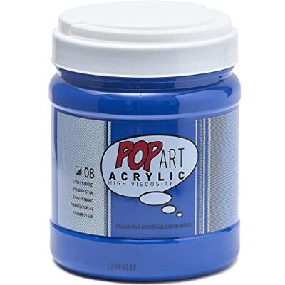 Pebeo - Pop Art Acrylics - Cyan - 700 ml - Acrylic paint - Publicité Pebeo - Pop Art Acrylics - Cyan - 700 ml - Acrylic paint - Publicité