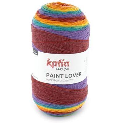 Katıa Katia PAINT LOVER Pelotes de 400 g et 1064 mètres (501 Lilas-Rouge-Jaune) - Publicité Katıa Katia PAINT LOVER Pelotes de 400 g et 1064 mètres (501 Lilas-Rouge-Jaune) - Publicité