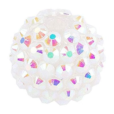 ideen mit herz Lot de 10 perles en cristal à enfiler Boule disco Perles pour bijoux Couleurs et tailles au choix (blanc irisé, 10 mm) - Publicité ideen mit herz Lot de 10 perles en cristal à enfiler Boule disco Perles pour bijoux Couleurs et tailles au choix (blanc irisé, 10 mm) - Publicité