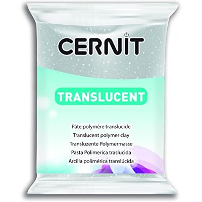 Cernit Translucide Glitter Argent - Argile à Modeler - Publicité Cernit Translucide Glitter Argent - Argile à Modeler - Publicité