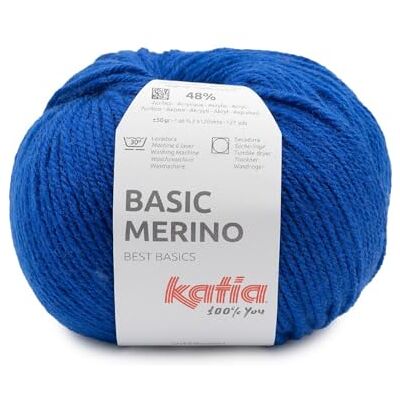 Katıa BASIC MERINO de Katia en pelotes de 50 g et 120 m (94 Bleu ultramarin) - Publicité Katıa BASIC MERINO de Katia en pelotes de 50 g et 120 m (94 Bleu ultramarin) - Publicité