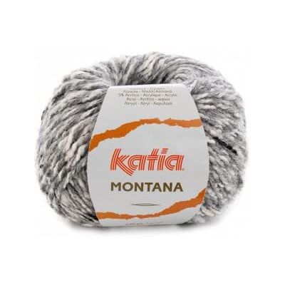 Katia Montana Pelote de laine Gris Medio (75) 50 g/env. 65 m - Publicité Katia Montana Pelote de laine Gris Medio (75) 50 g/env. 65 m - Publicité