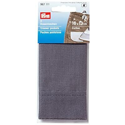 Prym - Poches pantalon demi - Gris - 16x13 cm - iron-on patch - Publicité Prym - Poches pantalon demi - Gris - 16x13 cm - iron-on patch - Publicité