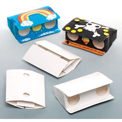 Baker Ross Kits de jumelles à fabriquer, pour que les enfants peignent, décorent et personnalisent pour des activités d'artisanat (pack de 5) Blanc - Publicité Baker Ross Kits de jumelles à fabriquer, pour que les enfants peignent, décorent et personnalisent pour des activités d'artisanat (pack de 5) Blanc - Publicité