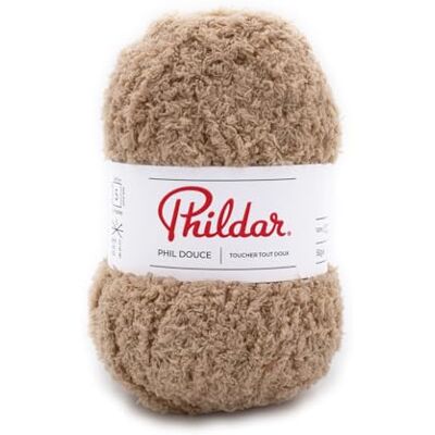 Phildar - Douce dune - Beige - 50g 86m - Fil - Publicité Phildar - Douce dune - Beige - 50g 86m - Fil - Publicité