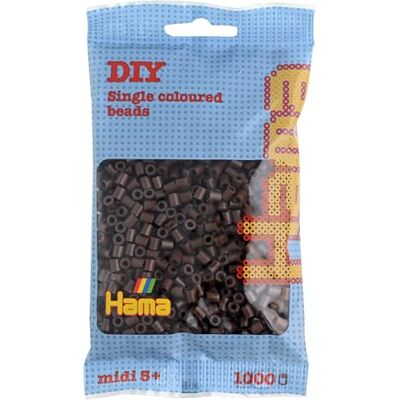 Hama - Midi Beads - Marron - 1000 - Perles - Publicité Hama - Midi Beads - Marron - 1000 - Perles - Publicité