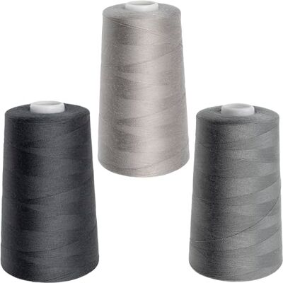 AERZETIX Lot de 3 bobines de fil à coudre 120 (40/2) 4000 m en polyester nuance gris pour travaux d'aiguille, couture, broderie, loisir et artisanat créatif - Publicité AERZETIX Lot de 3 bobines de fil à coudre 120 (40/2) 4000 m en polyester nuance gris pour travaux d'aiguille, couture, broderie, loisir et artisanat créatif - Publicité