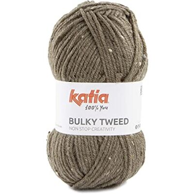 Katıa Katia Bulky Tweed en acrylique en pelotes de 100 g et 150 mètres Marron (206) - Publicité Katıa Katia Bulky Tweed en acrylique en pelotes de 100 g et 150 mètres Marron (206) - Publicité