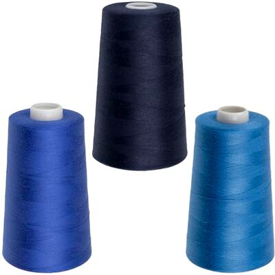 AERZETIX Lot de 3 bobines de fil à coudre 120 (40/2) 4000 m en polyester nuance bleu pour travaux d'aiguille, couture, broderie, loisir et artisanat créatif - Publicité AERZETIX Lot de 3 bobines de fil à coudre 120 (40/2) 4000 m en polyester nuance bleu pour travaux d'aiguille, couture, broderie, loisir et artisanat créatif - Publicité