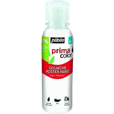 Primacolor Gouache Liquide Blanc - Finition Mat - 150ml - Fournitures Artistiques - Publicité Primacolor Gouache Liquide Blanc - Finition Mat - 150ml - Fournitures Artistiques - Publicité