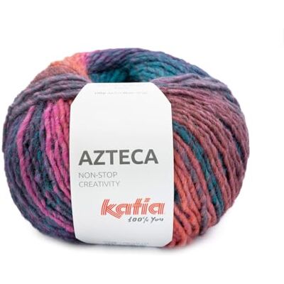 Katıa Laine Azteca de Katia pelotes de 100 g et 180 m. (7893 Pétrole-Fuchsia) - Publicité Katıa Laine Azteca de Katia pelotes de 100 g et 180 m. (7893 Pétrole-Fuchsia) - Publicité