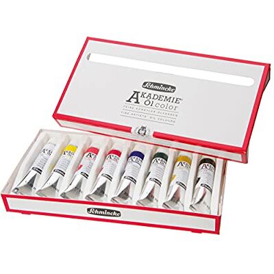 Schmincke AKADEMIE® Huile, assortiment de base 8 tubes en 20 ml, 79 108 097, couleurs fines à l'huile pour artistes, brillantes, très bonne résistance à la lumière, set de couleurs à l'huile. Publicité Schmincke AKADEMIE® Huile, assortiment de base 8 tubes en 20 ml, 79 108 097, couleurs fines à l'huile pour artistes, brillantes, très bonne résistance à la lumière, set de couleurs à l'huile. Publicité