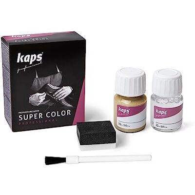 Kaps Super Color – Teinture pour Cuir Naturel – Matières Synthétiques et Textiles – 25 ml – Plusieurs couleurs, Brilliantgold - Publicité Kaps Super Color – Teinture pour Cuir Naturel – Matières Synthétiques et Textiles – 25 ml – Plusieurs couleurs, Brilliantgold - Publicité