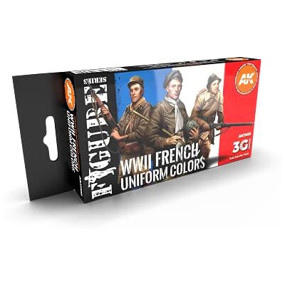 AK Interactive Colori uniformi francesi 3G Vernici e accessori per modellazione plastica, articolo # AK-11633 - Publicité AK Interactive Colori uniformi francesi 3G Vernici e accessori per modellazione plastica, articolo # AK-11633 - Publicité