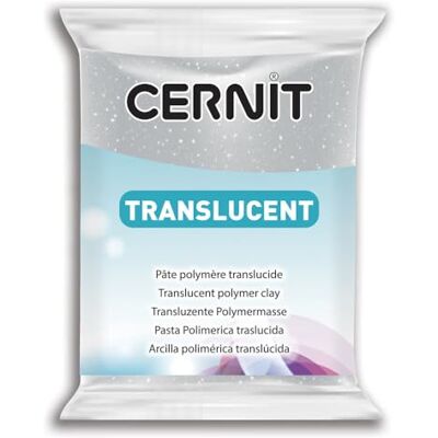 Cernit Translucide Glitter Argent - Argile à Modeler - Publicité Cernit Translucide Glitter Argent - Argile à Modeler - Publicité