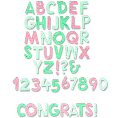 Sizzix 665893 - Matrice Thinlits Alphabet - Multicolore - Outil de découpe - Publicité Sizzix 665893 - Matrice Thinlits Alphabet - Multicolore - Outil de découpe - Publicité