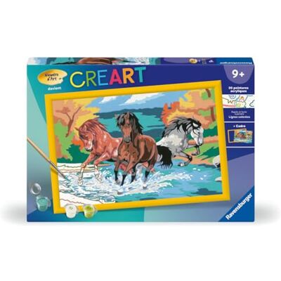 Ravensburger – Numéro d’Art Grand Format – Horde de Chevaux – Loisir créatif – Kit de Peinture par numéros – Activité détente et créative – Dès 9 Ans – 28682 – Version française - Publicité Ravensburger – Numéro d’Art Grand Format – Horde de Chevaux – Loisir créatif – Kit de Peinture par numéros – Activité détente et créative – Dès 9 Ans – 28682 – Version française - Publicité