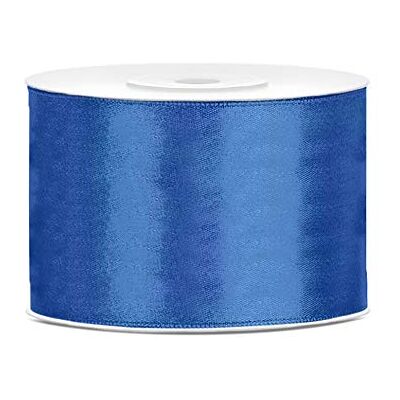 PartyDeco Générique Ruban Satin Bleu Roi 5 cm x 25 m - Publicité PartyDeco Générique Ruban Satin Bleu Roi 5 cm x 25 m - Publicité