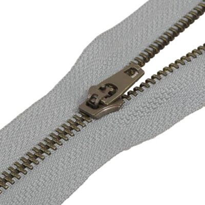 MDC Fermeture en Métal non séparable spéciale poche gris cendre Taille 20cm - Publicité MDC Fermeture en Métal non séparable spéciale poche gris cendre Taille 20cm - Publicité