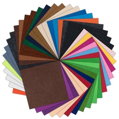 LOKLIK Feuille de Feutre 1,0 mm Lot de 42 Couleurs Variées pour Projets Créatifs, Scrapbooking, Couture, Cartes, Décorations et Activités Scolaires - Publicité LOKLIK Feuille de Feutre 1,0 mm Lot de 42 Couleurs Variées pour Projets Créatifs, Scrapbooking, Couture, Cartes, Décorations et Activités Scolaires - Publicité