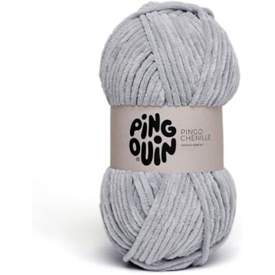 Pingouin Pelote de Laine Pingo Chenille Laine à Crocheter et à Tricoter 100% POLYESTER Aiguille n°6 Couleur GRIS - Publicité Pingouin Pelote de Laine Pingo Chenille Laine à Crocheter et à Tricoter 100% POLYESTER Aiguille n°6 Couleur GRIS - Publicité