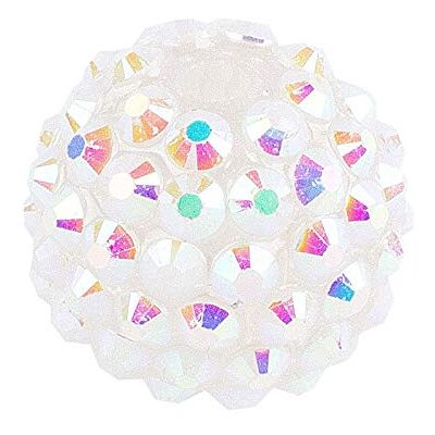 ideen mit herz Lot de 10 perles en cristal à enfiler Boule disco Perles pour bijoux Couleurs et tailles au choix (blanc irisé, 14 mm) - Publicité ideen mit herz Lot de 10 perles en cristal à enfiler Boule disco Perles pour bijoux Couleurs et tailles au choix (blanc irisé, 14 mm) - Publicité