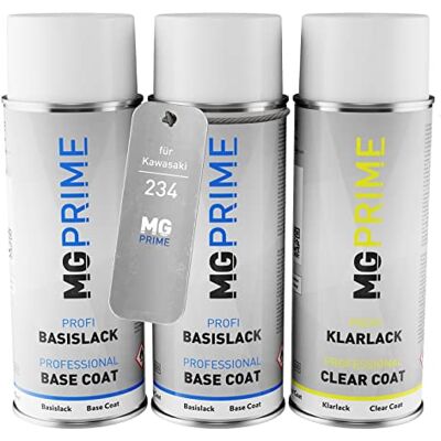 PRiME Peinture moto kit bombe aérosol pour Kawasaki 234 Passion Red de fond de base de vernis bombe aérosol 400ml - Publicité PRiME Peinture moto kit bombe aérosol pour Kawasaki 234 Passion Red de fond de base de vernis bombe aérosol 400ml - Publicité