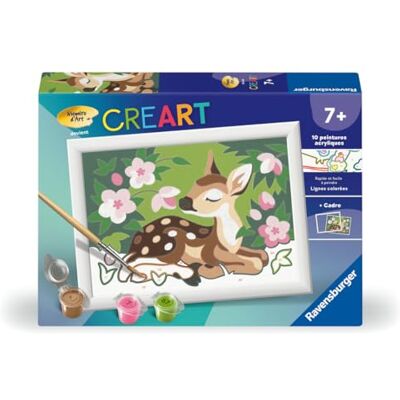 Ravensburger CreArt Kids 13x18 cm Numéro d'art Bambi Kit de Peinture par numéros Dès 7 Ans 12023023 - Publicité Ravensburger CreArt Kids 13x18 cm Numéro d'art Bambi Kit de Peinture par numéros Dès 7 Ans 12023023 - Publicité