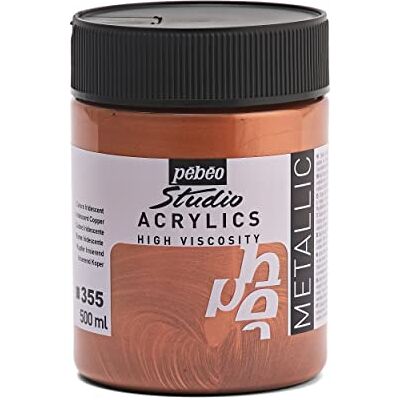 PEBEO Pébéo Acrylique Fine Studio Acrylics Peinture Acrylique Cuivre Cuivre 500 ml 172355 - Publicité PEBEO Pébéo Acrylique Fine Studio Acrylics Peinture Acrylique Cuivre Cuivre 500 ml 172355 - Publicité