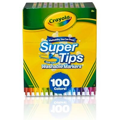 Set de Marqueurs Super Tips de Crayola - Kit d'Art pour Enfants - Publicité Set de Marqueurs Super Tips de Crayola - Kit d'Art pour Enfants - Publicité