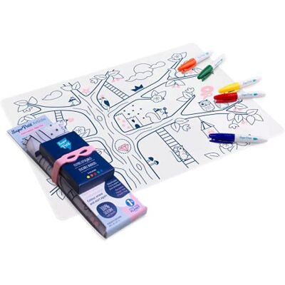 SUPER PETIT - Silicone Coloring Set - Arbre Magique - Art Set - Publicité SUPER PETIT - Silicone Coloring Set - Arbre Magique - Art Set - Publicité
