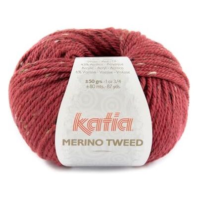 Katıa Katia Laine mérinos Tweed Couleur : Frambuesa (315) 50 g/environ 80 m - Publicité Katıa Katia Laine mérinos Tweed Couleur : Frambuesa (315) 50 g/environ 80 m - Publicité