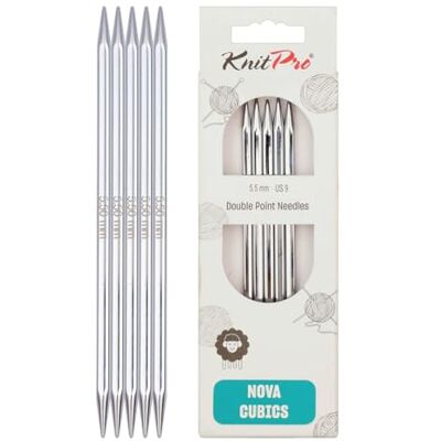 KnitPro Nova Cubics - Aiguilles à Tricoter en Laiton - 15cm - US9 - Publicité KnitPro Nova Cubics - Aiguilles à Tricoter en Laiton - 15cm - US9 - Publicité