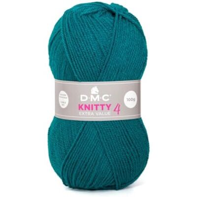 DMC Knitty 4 Fil à tricoter 100% acrylique Pelote 50 g 140 m - Publicité DMC Knitty 4 Fil à tricoter 100% acrylique Pelote 50 g 140 m - Publicité