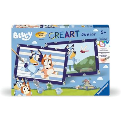 Ravensburger – CreArt Junior – Numéro d'art – Bluey – Kit de Peinture par numéros – Dès 5 Ans – 25573 - Publicité Ravensburger – CreArt Junior – Numéro d'art – Bluey – Kit de Peinture par numéros – Dès 5 Ans – 25573 - Publicité