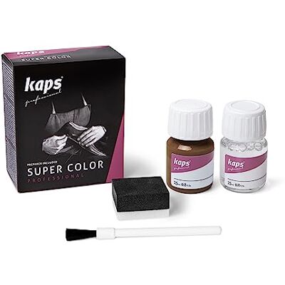 Kaps Super Color – Teinture pour Cuir Naturel – Matières Synthétiques et Textiles – 25 ml – Plusieurs couleurs, 168 Whisky - Publicité Kaps Super Color – Teinture pour Cuir Naturel – Matières Synthétiques et Textiles – 25 ml – Plusieurs couleurs, 168 Whisky - Publicité