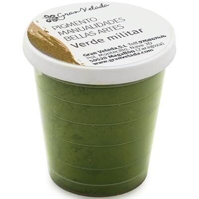 GRAN VELADA Pigment vert militaire en poudre pour travaux manuels et beaux-arts Idéal pour créer des peintures à l'huile, aquarelles et acryliques haute intensité de couleur et facile à utiliser 30 cc - Publicité GRAN VELADA Pigment vert militaire en poudre pour travaux manuels et beaux-arts Idéal pour créer des peintures à l'huile, aquarelles et acryliques haute intensité de couleur et facile à utiliser 30 cc - Publicité