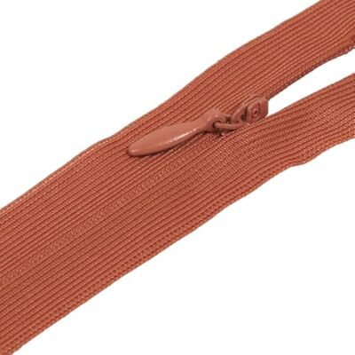 MDC Fermeture invisible non séparable ajustable orange rouille Taille 40cm - Publicité MDC Fermeture invisible non séparable ajustable orange rouille Taille 40cm - Publicité