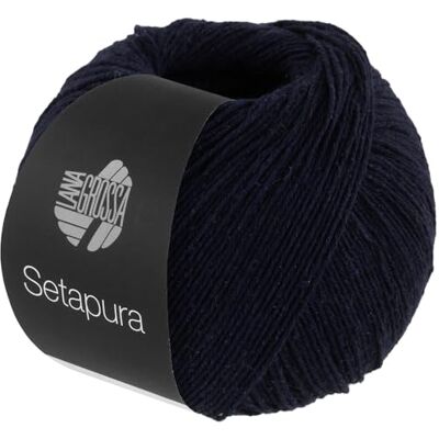 Lana Grossa Setapura Fil de soie doux et mat Fil à tricoter 100% soie 50 g de laine pour tricoter et crocheter 200 m de fil FB4 - Publicité Lana Grossa Setapura Fil de soie doux et mat Fil à tricoter 100% soie 50 g de laine pour tricoter et crocheter 200 m de fil FB4 - Publicité