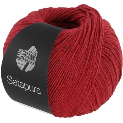 Lana Grossa Setapura Fil de soie mat agréablement doux Fil à tricoter à la main en 100 % soie 50g de fil pour tricot et crochet 200m de fil FB9 - Publicité Lana Grossa Setapura Fil de soie mat agréablement doux Fil à tricoter à la main en 100 % soie 50g de fil pour tricot et crochet 200m de fil FB9 - Publicité