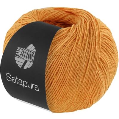 Lana Grossa Setapura Fil de soie agréablement doux et mat Fil à tricoter à la main en 100% soie 50 g de laine pour tricoter et crocheter 200 m de fil FB10 - Publicité Lana Grossa Setapura Fil de soie agréablement doux et mat Fil à tricoter à la main en 100% soie 50 g de laine pour tricoter et crocheter 200 m de fil FB10 - Publicité