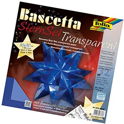 Folia Ensemble d'Étoiles Bascetta - Papier Transparent - Publicité Folia Ensemble d'Étoiles Bascetta - Papier Transparent - Publicité
