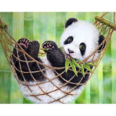 Pracht Creatives Hobby Diamond Painting Set, tableau avec motif Panda et accessoires, dimensions env. 35 x 25 cm, set de bricolage pour peindre avec des pierres scintillantes pour les enfants à partir de 5 ans - Publicité Pracht Creatives Hobby Diamond Painting Set, tableau avec motif Panda et accessoires, dimensions env. 35 x 25 cm, set de bricolage pour peindre avec des pierres scintillantes pour les enfants à partir de 5 ans - Publicité