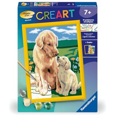 Ravensburger CreArt Kids 18x24 cm Numéro d'art Amour Maternel Kit de Peinture par numéros Dès 7 Ans 25827 - Publicité Ravensburger CreArt Kids 18x24 cm Numéro d'art Amour Maternel Kit de Peinture par numéros Dès 7 Ans 25827 - Publicité