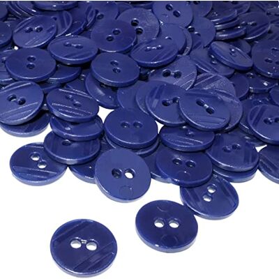 AERZETIX C56403 Lot de 100 Boutons ronds Ø15x2.2 mm à 2 trous couleur bleu indigo en plastique diamètre de l'ouverture 2 mm mercerie couture/vêtements artisanat/mode/broderie - Publicité AERZETIX C56403 Lot de 100 Boutons ronds Ø15x2.2 mm à 2 trous couleur bleu indigo en plastique diamètre de l'ouverture 2 mm mercerie couture/vêtements artisanat/mode/broderie - Publicité